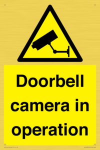 Doorbell camera in operation